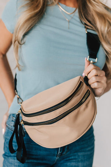 Leena Double Zipper Crossbody Bag