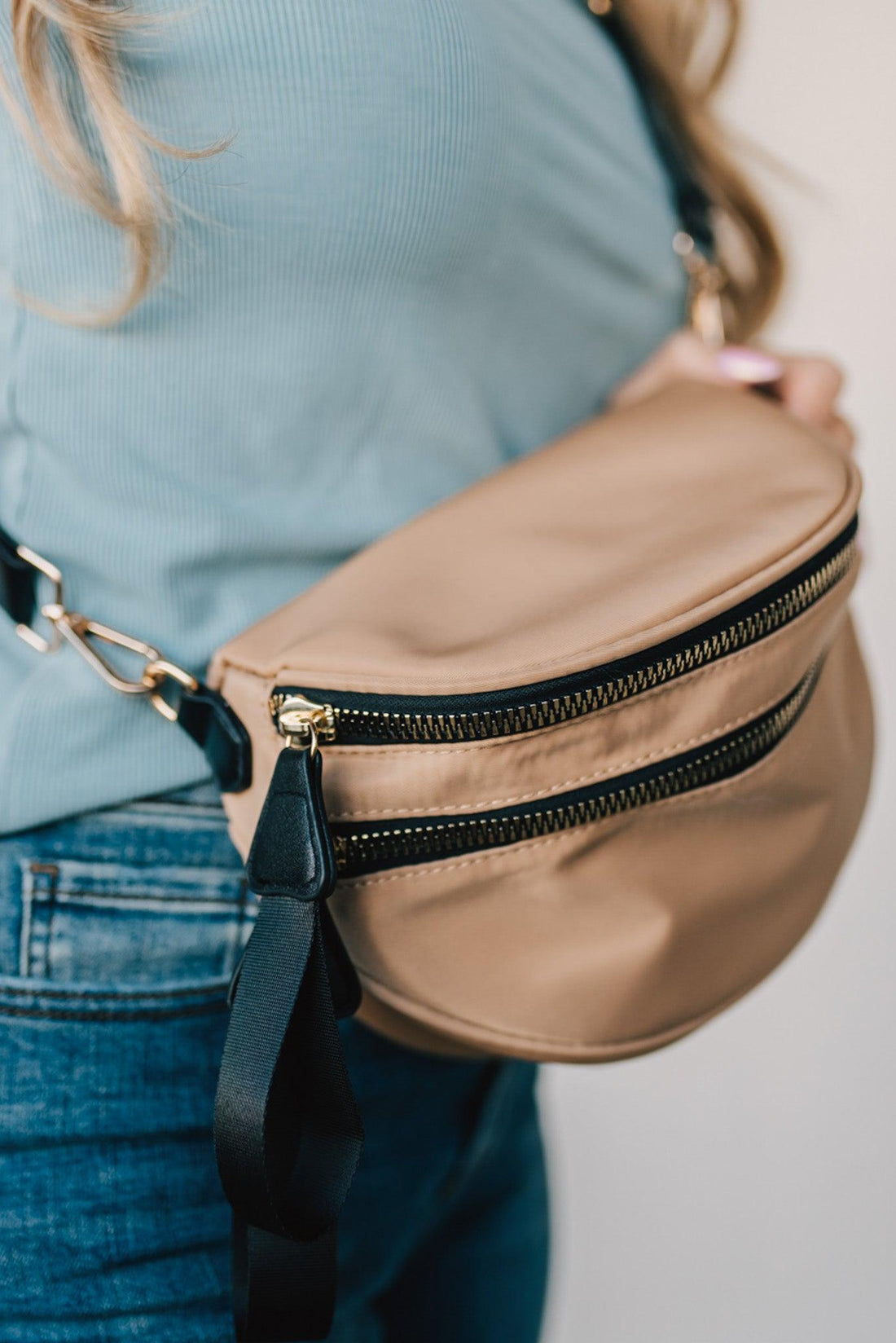 Leena Double Zipper Crossbody Bag