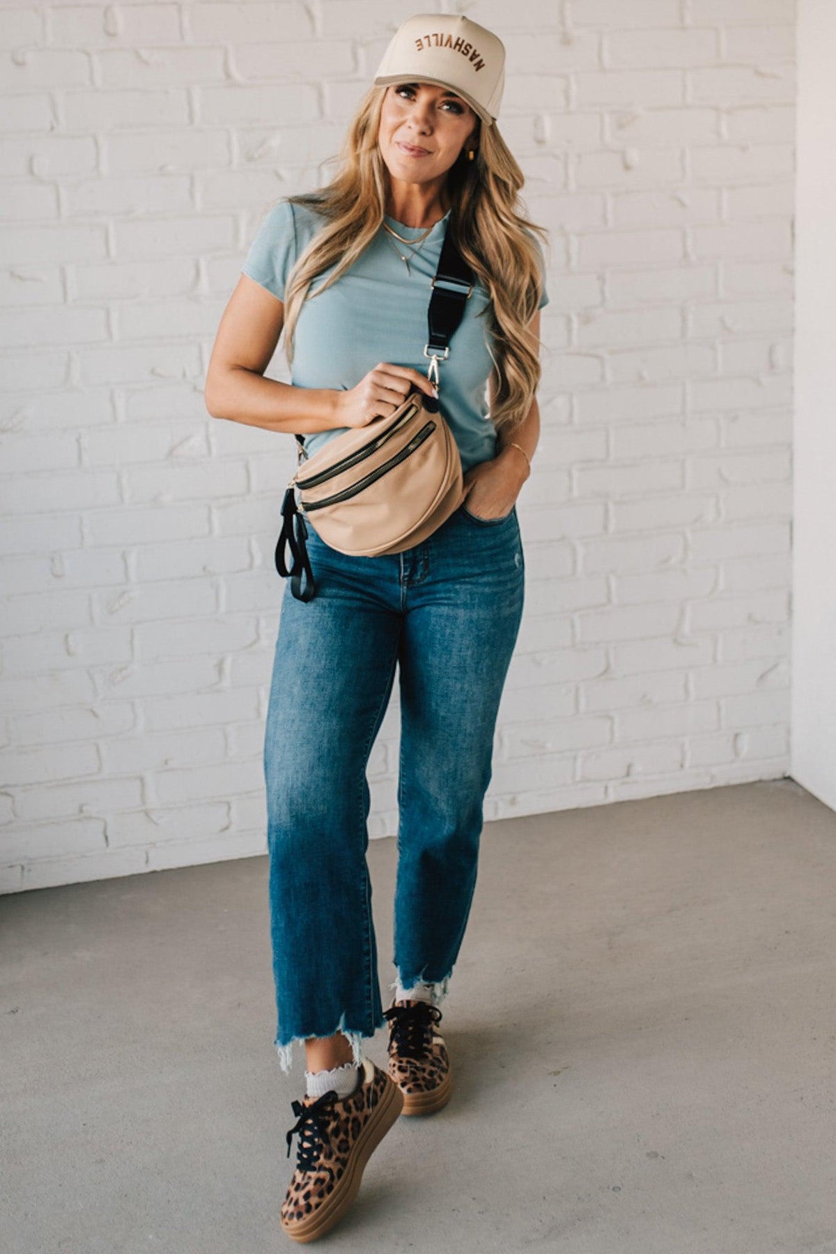Leena Double Zipper Crossbody Bag