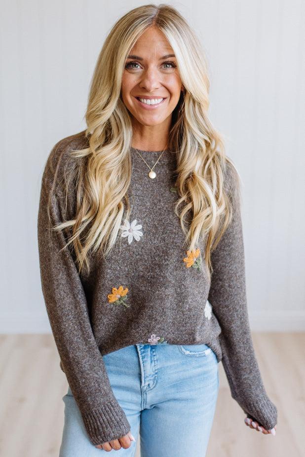 Libby Floral Embroidered Sweater