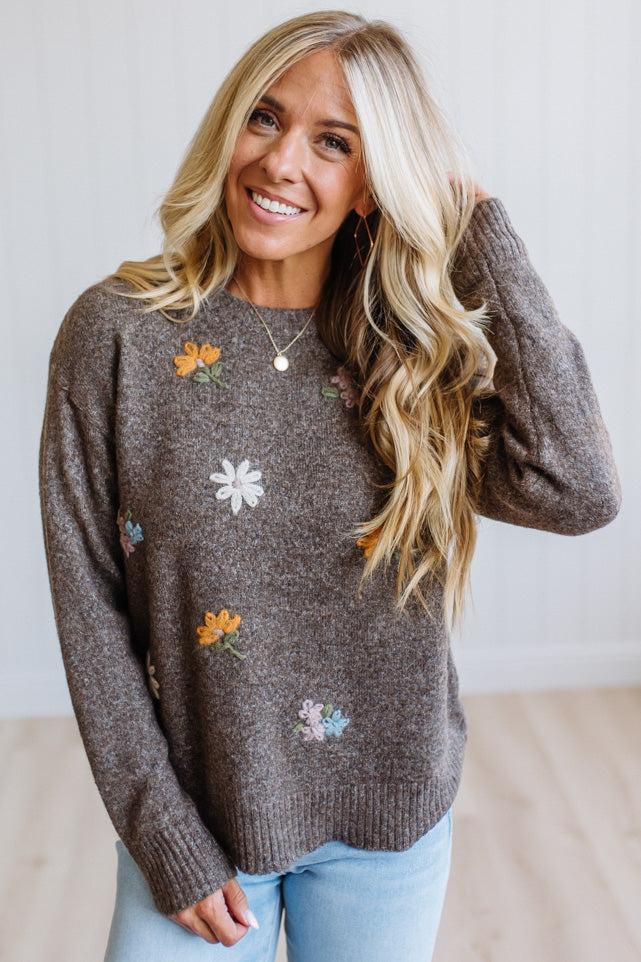 Libby Floral Embroidered Sweater