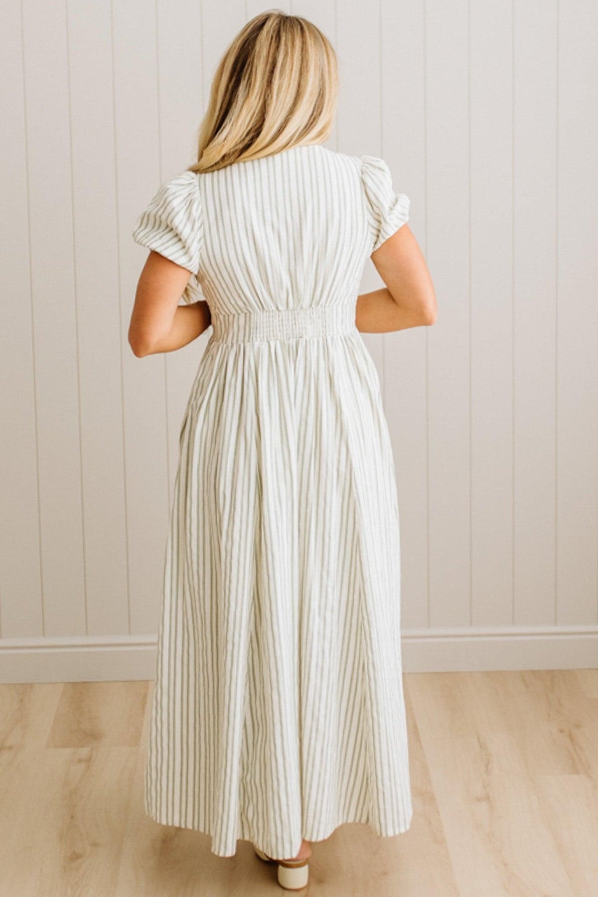 Lindsey Striped Button Front Dress
