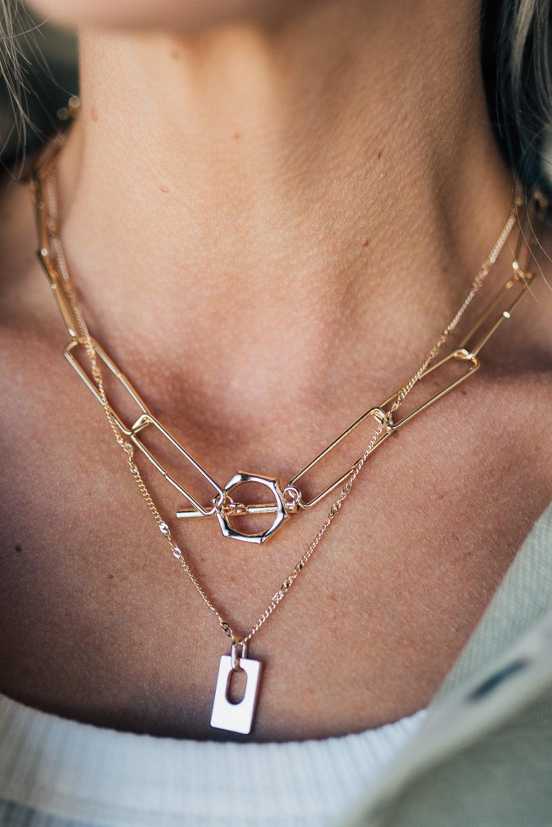 Link Layered Necklace