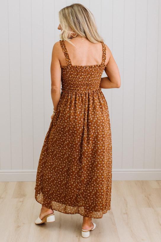 Lori Floral Smocked Top Maxi