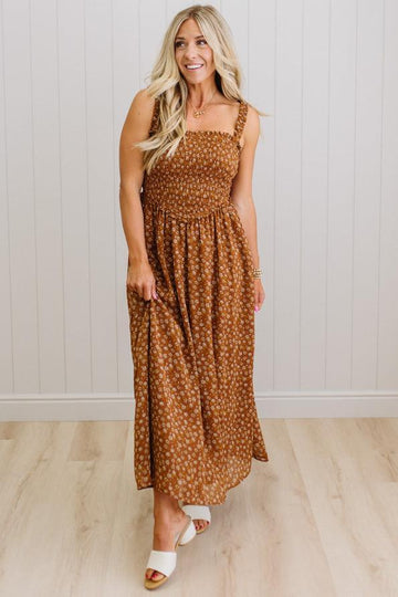 Lori Floral Smocked Top Maxi