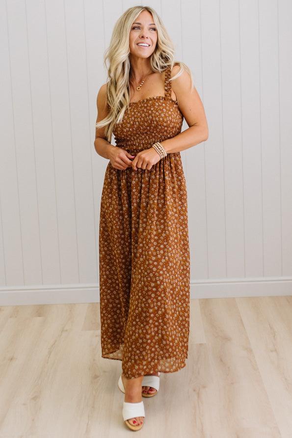 Lori Floral Smocked Top Maxi