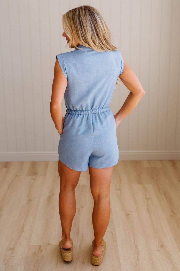 Lucy Linen Blend Romper