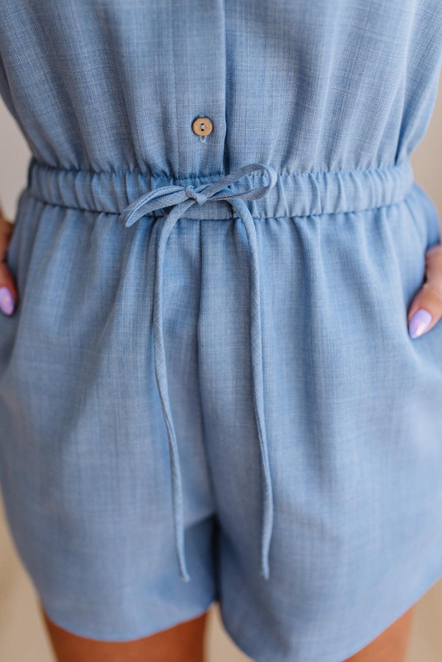 Lucy Linen Blend Romper