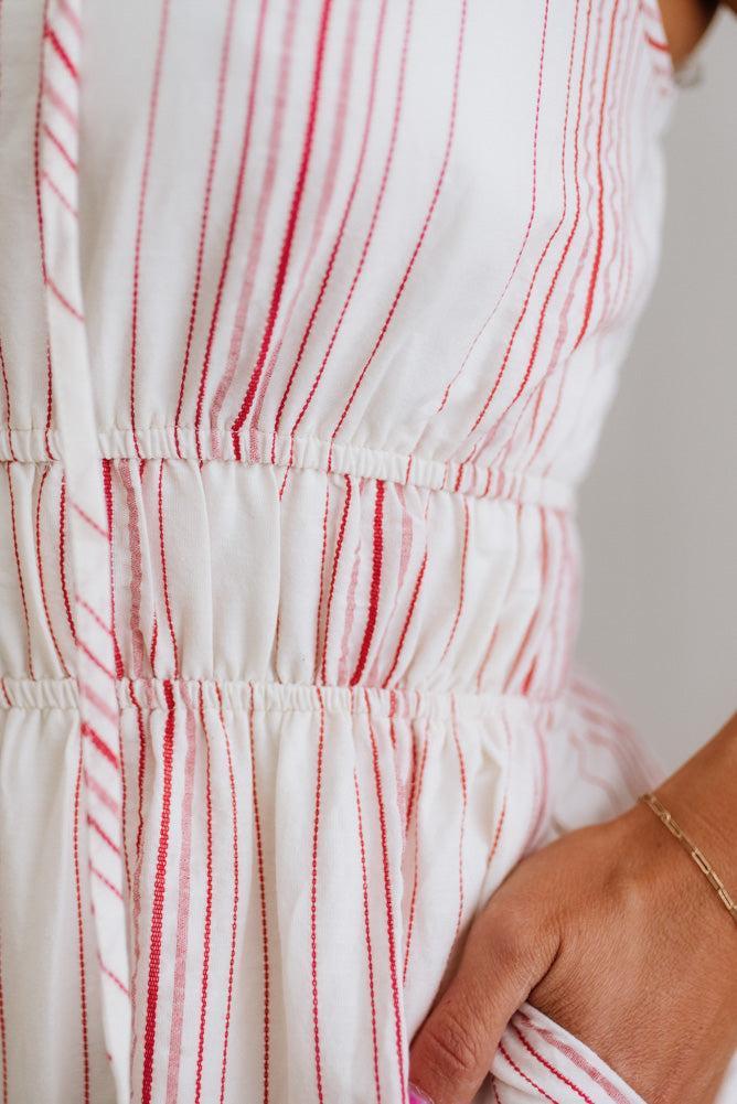 Lucy Striped Tiered Dress