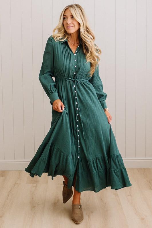 Lydia Button Down Maxi Dress