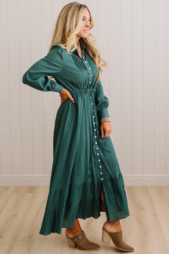 Lydia Button Down Maxi Dress