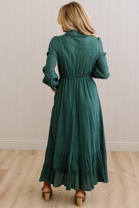 Lydia Button Down Maxi Dress