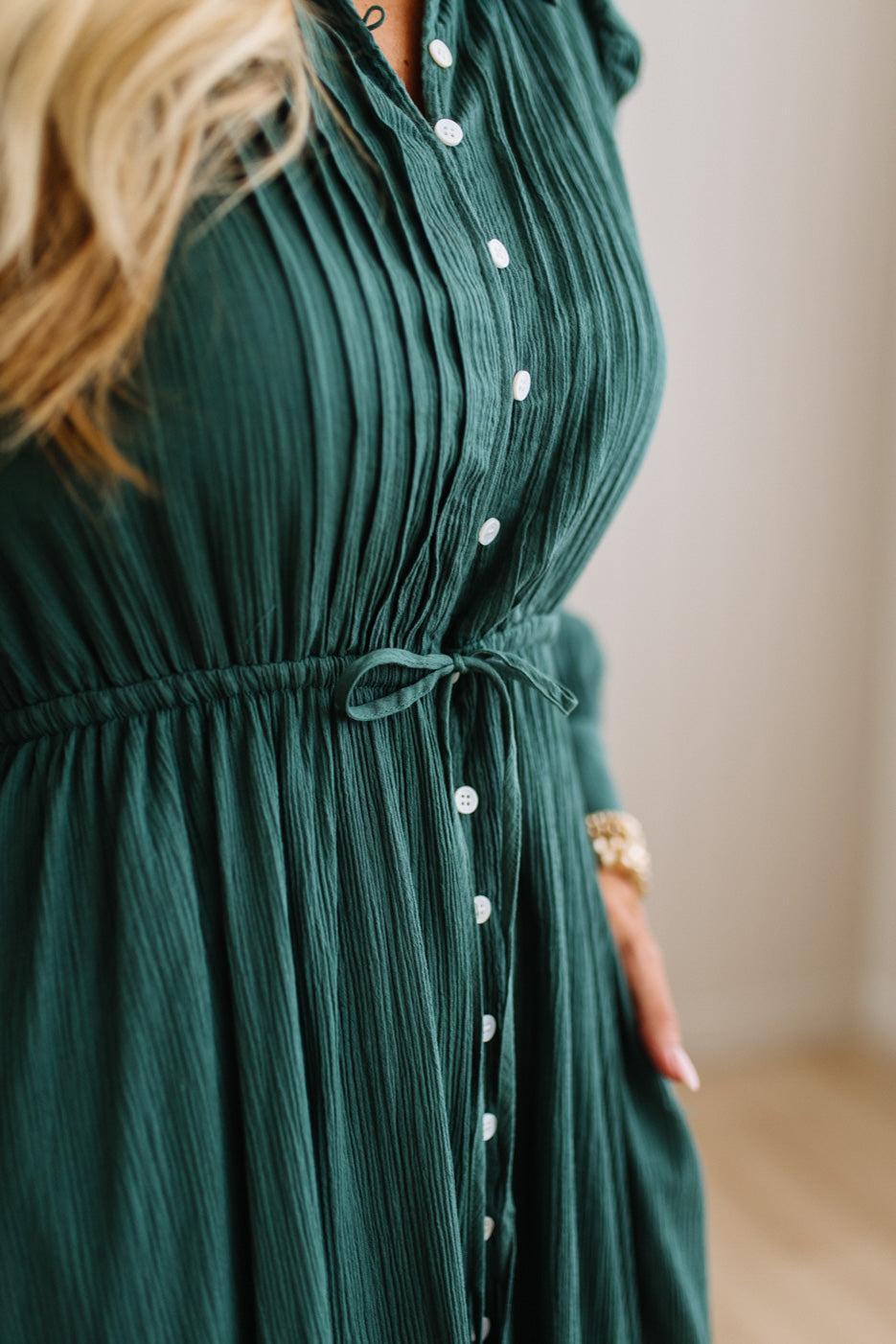 Lydia Button Down Maxi Dress