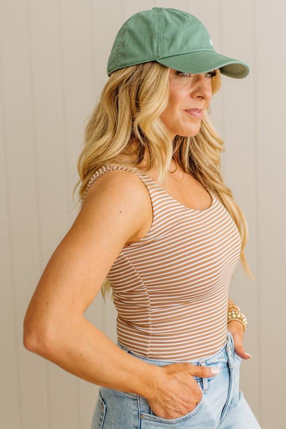 Maggie Striped Scoop Neck Tank