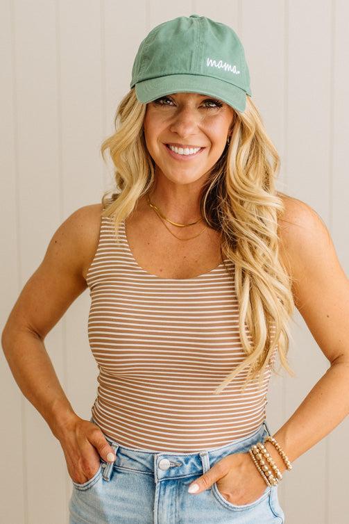 Maggie Striped Scoop Neck Tank