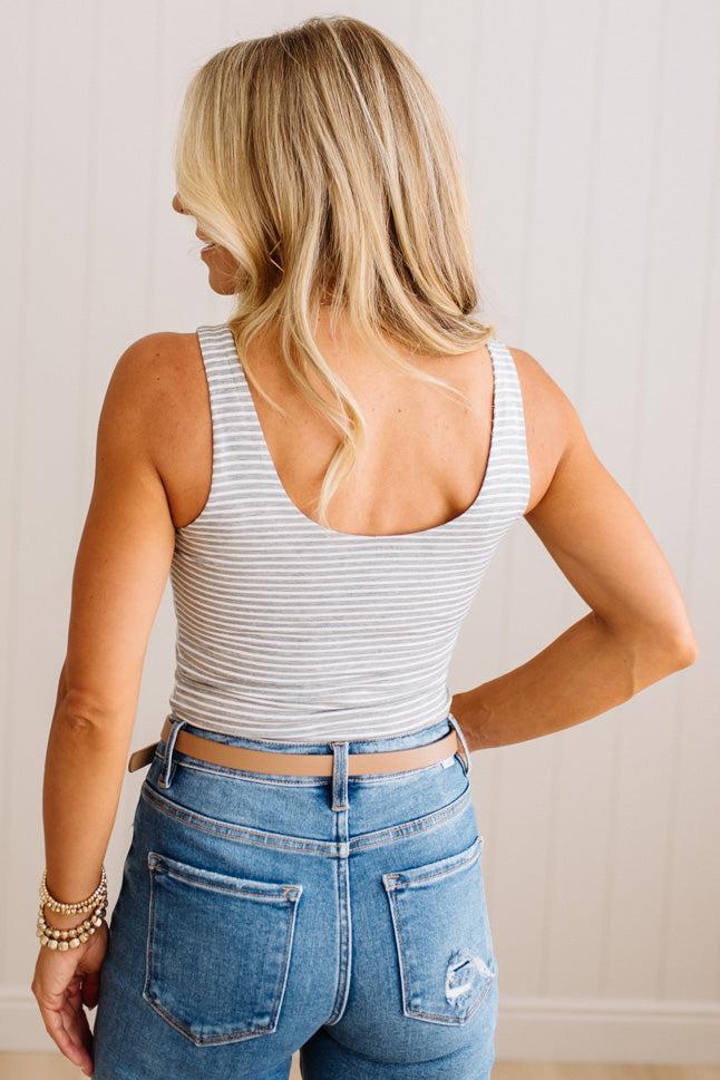 Maggie Striped Scoop Neck Tank