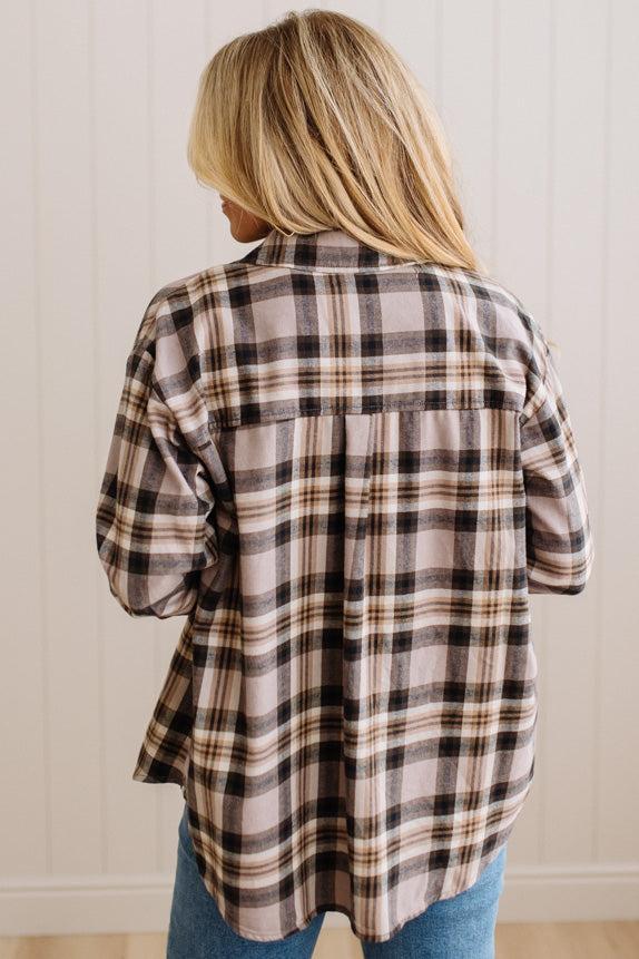 Mattie Flannel Plaid Top