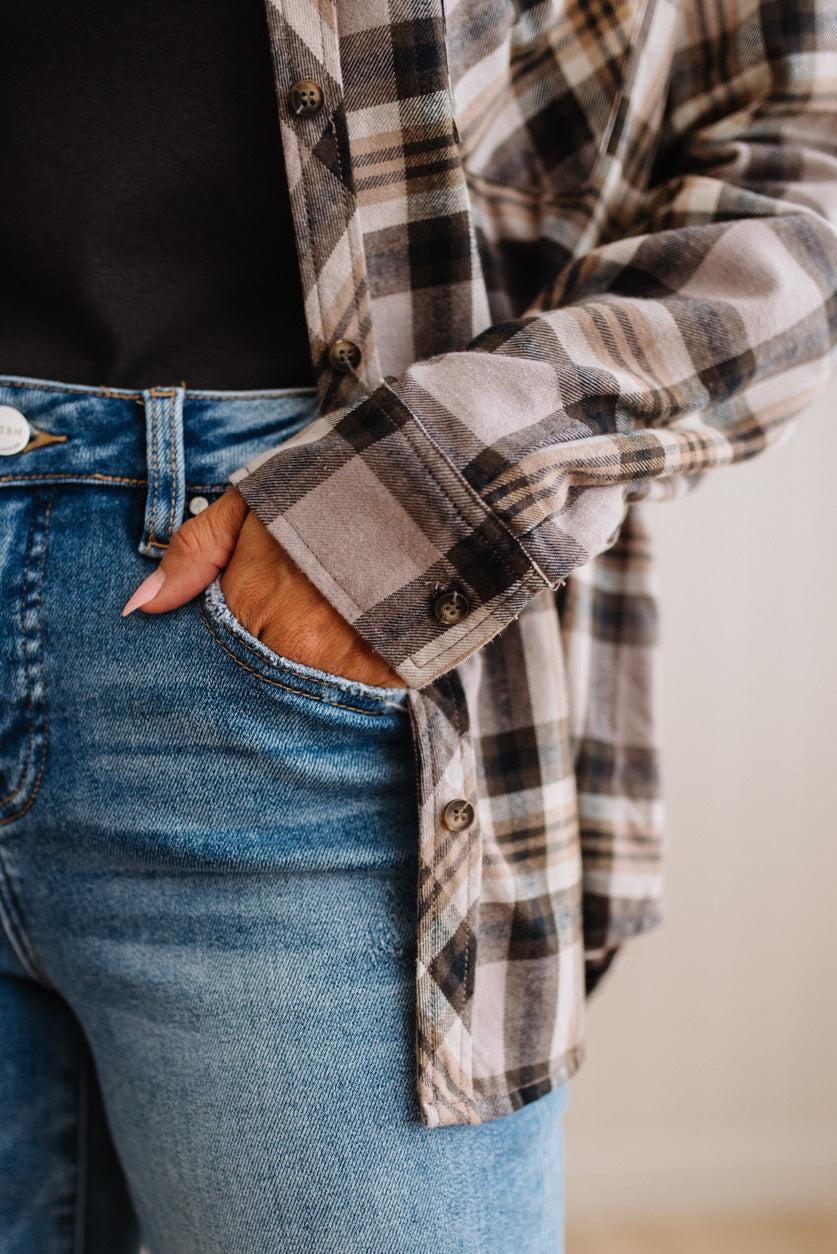 Mattie Flannel Plaid Top