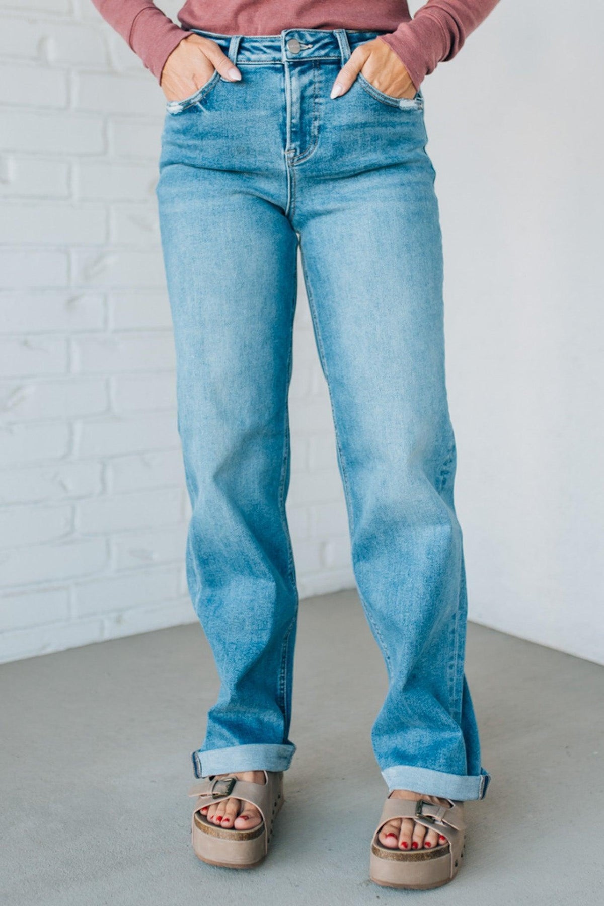 Mattie High Rise Baggy Jeans - RISEN