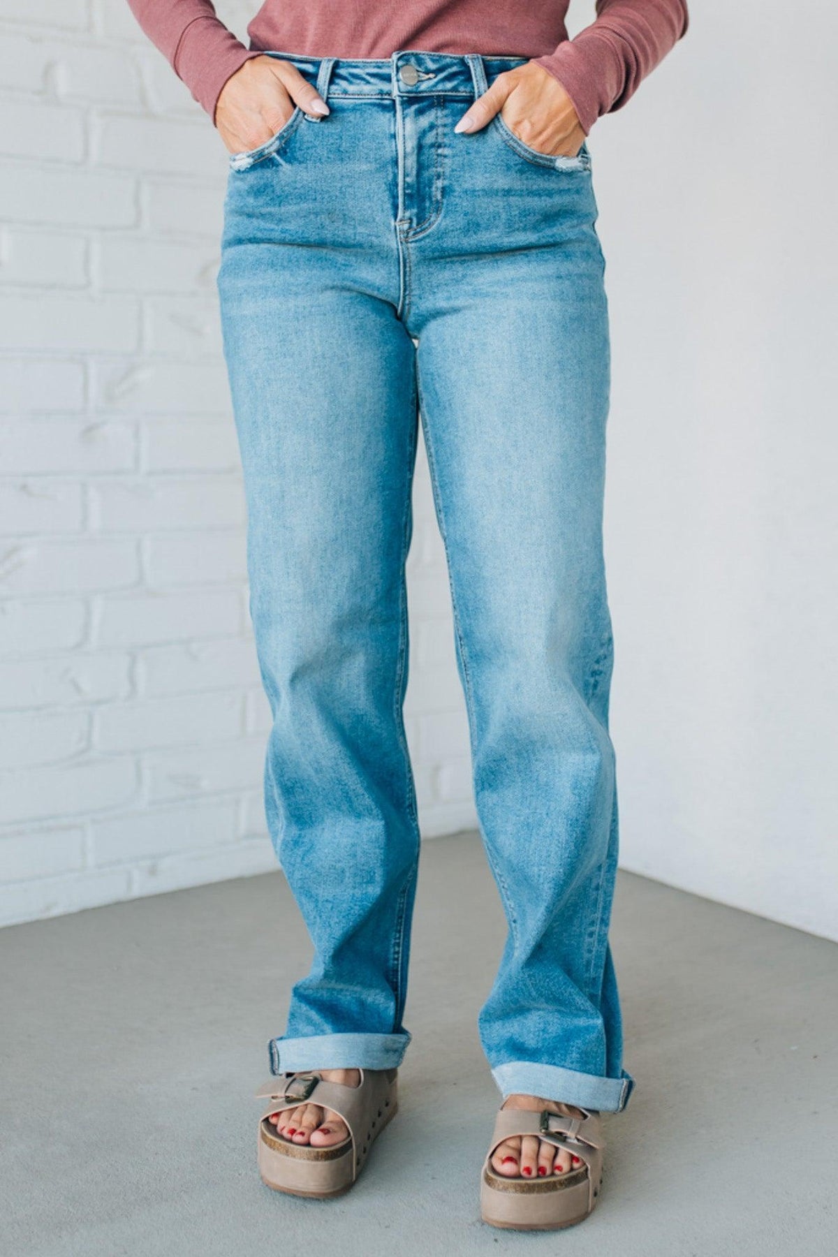 Mattie High Rise Baggy Jeans - RISEN