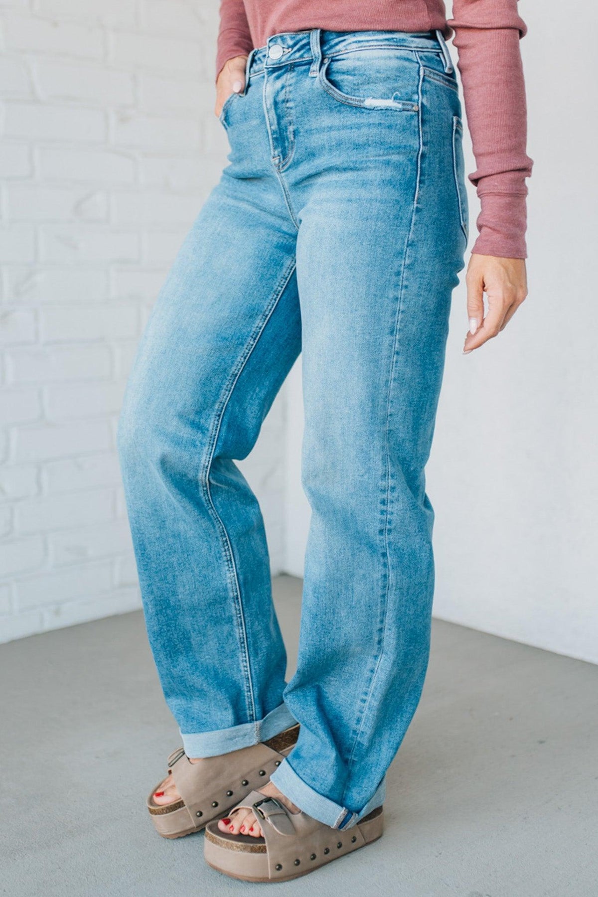 Mattie High Rise Baggy Jeans - RISEN