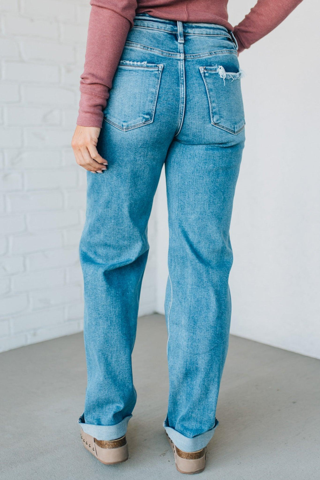 Mattie High Rise Baggy Jeans - RISEN