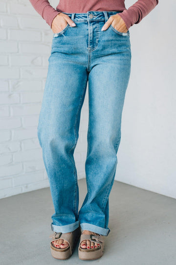 Mattie High Rise Baggy Jeans - RISEN