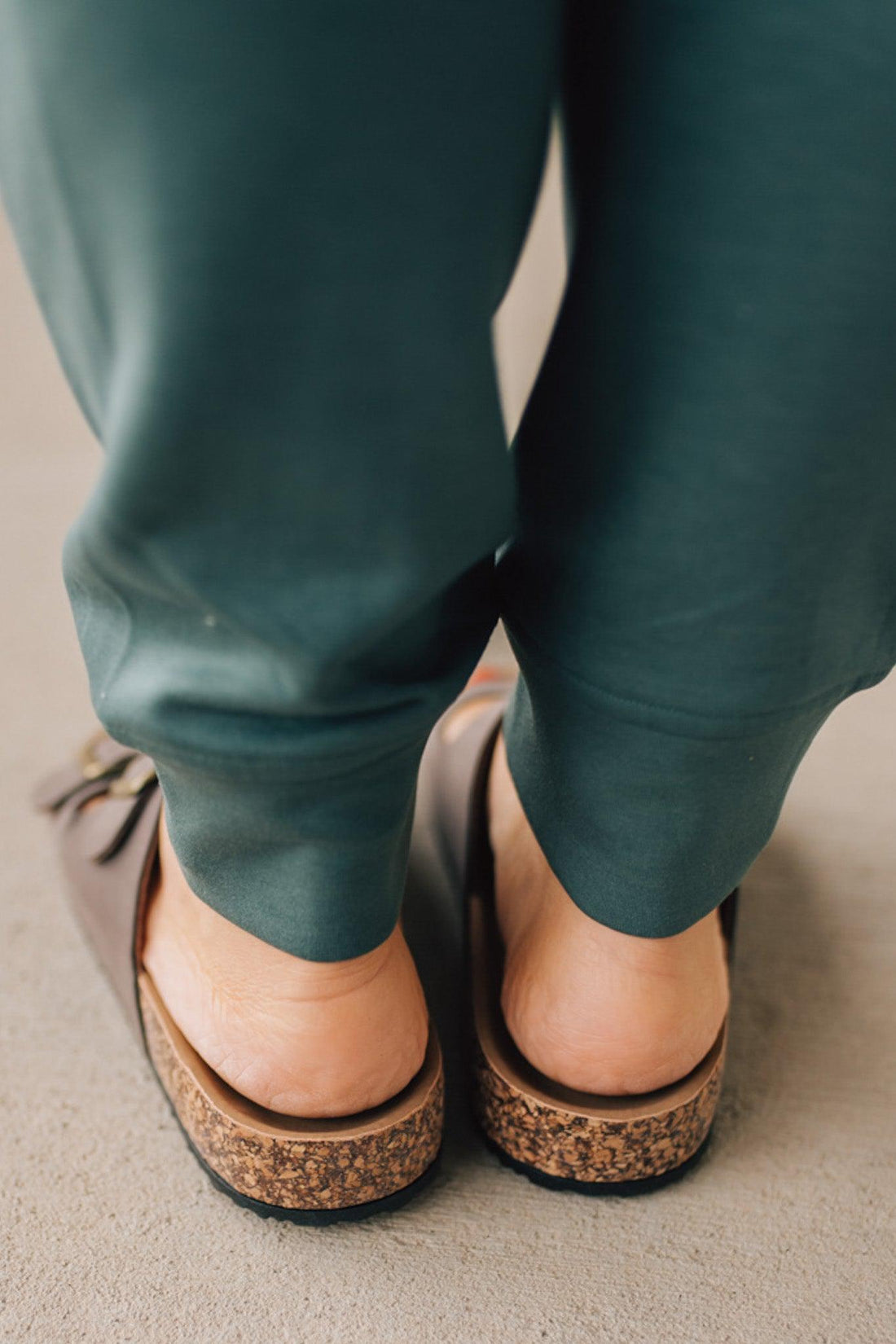 Maura Double Strap Slides | Mocha