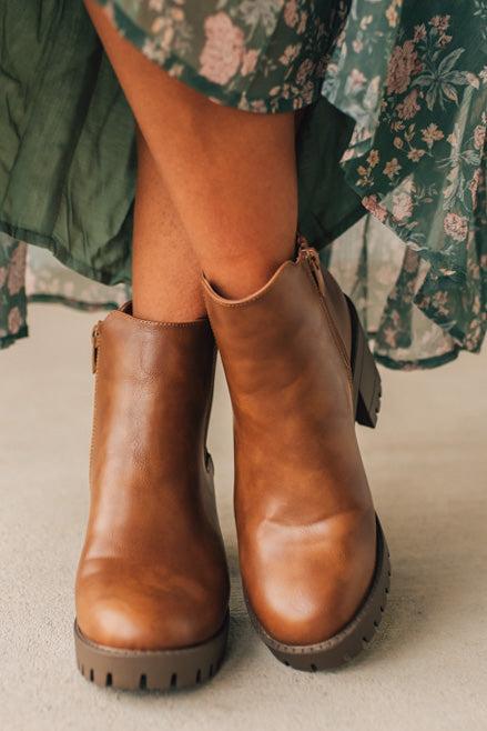 Mel Block Heel Ankle Boots