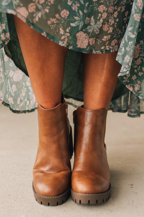 Mel Block Heel Ankle Boots