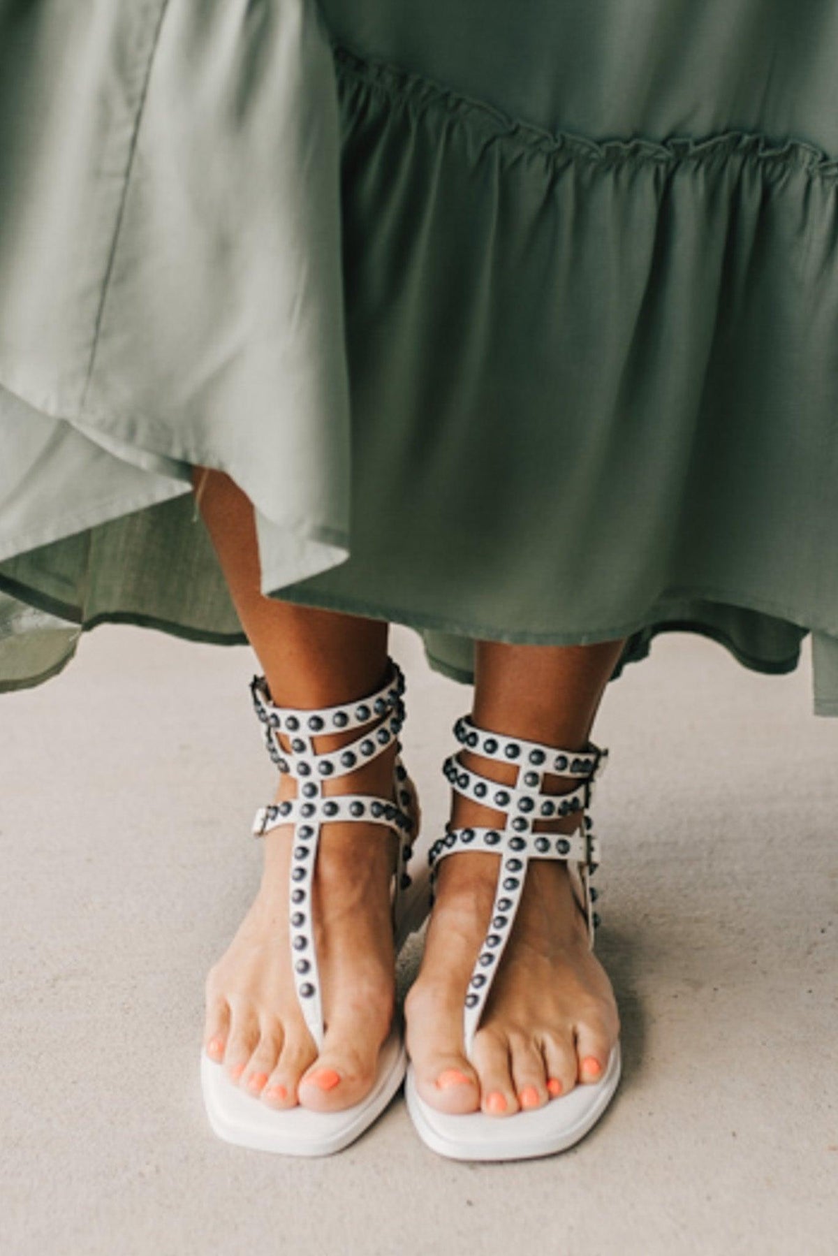 Mel Studded Gladiator Sandals