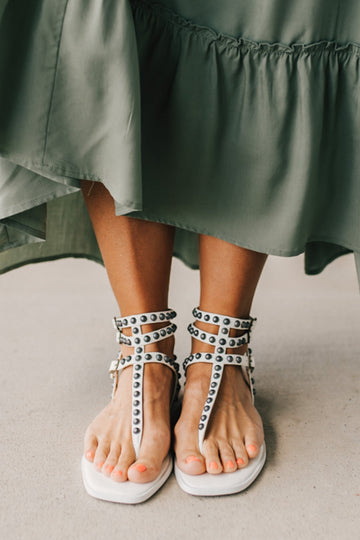 Mel Studded Gladiator Sandals