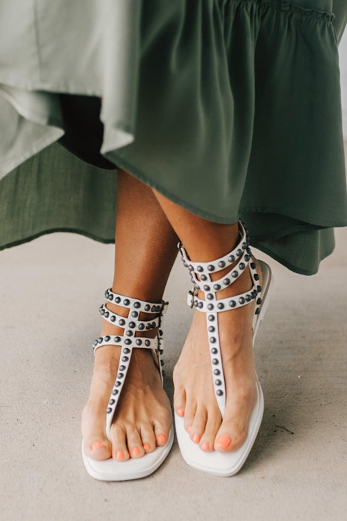 Mel Studded Gladiator Sandals