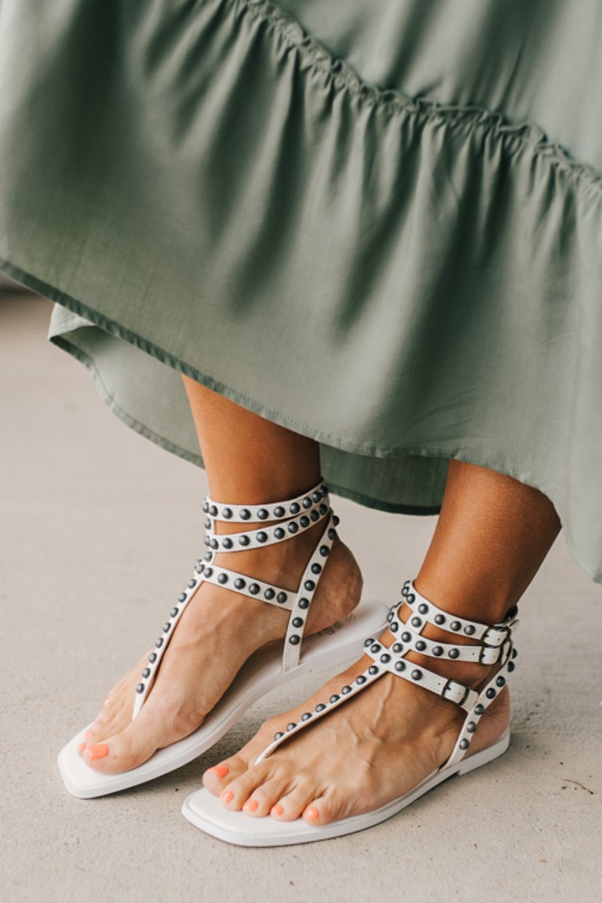 Mel Studded Gladiator Sandals
