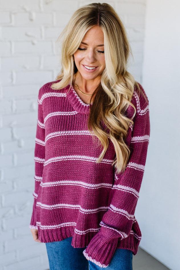 Miley Striped Chunky Sweater