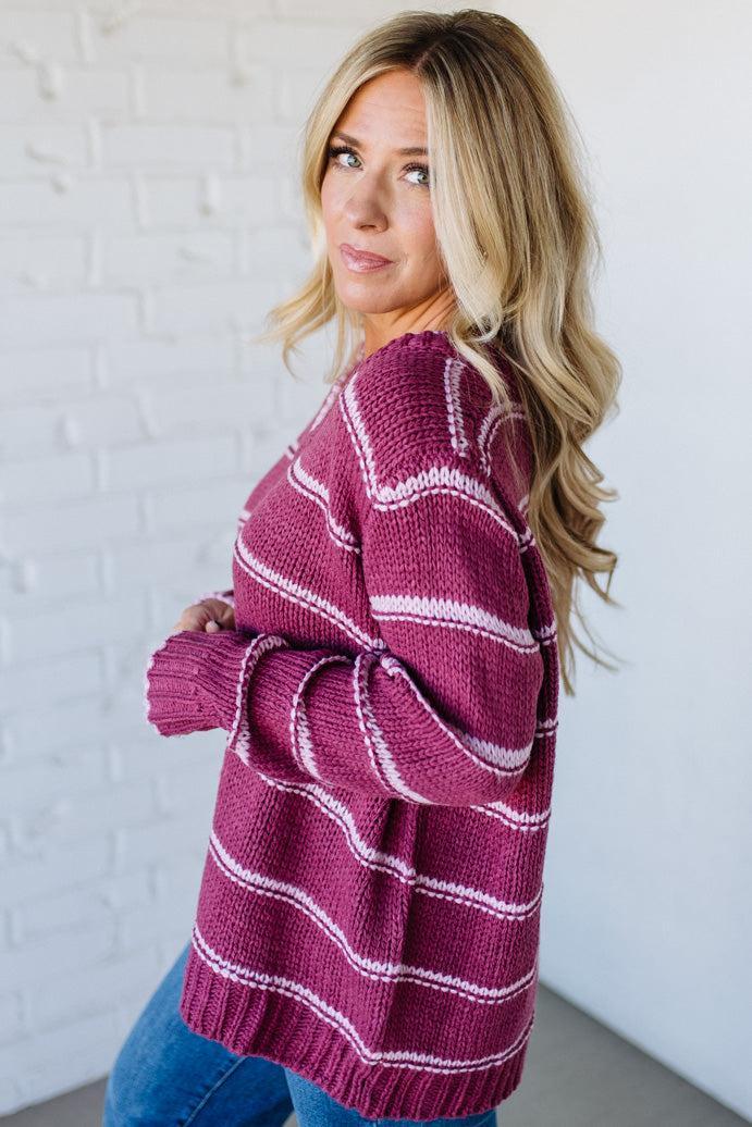 Miley Striped Chunky Sweater