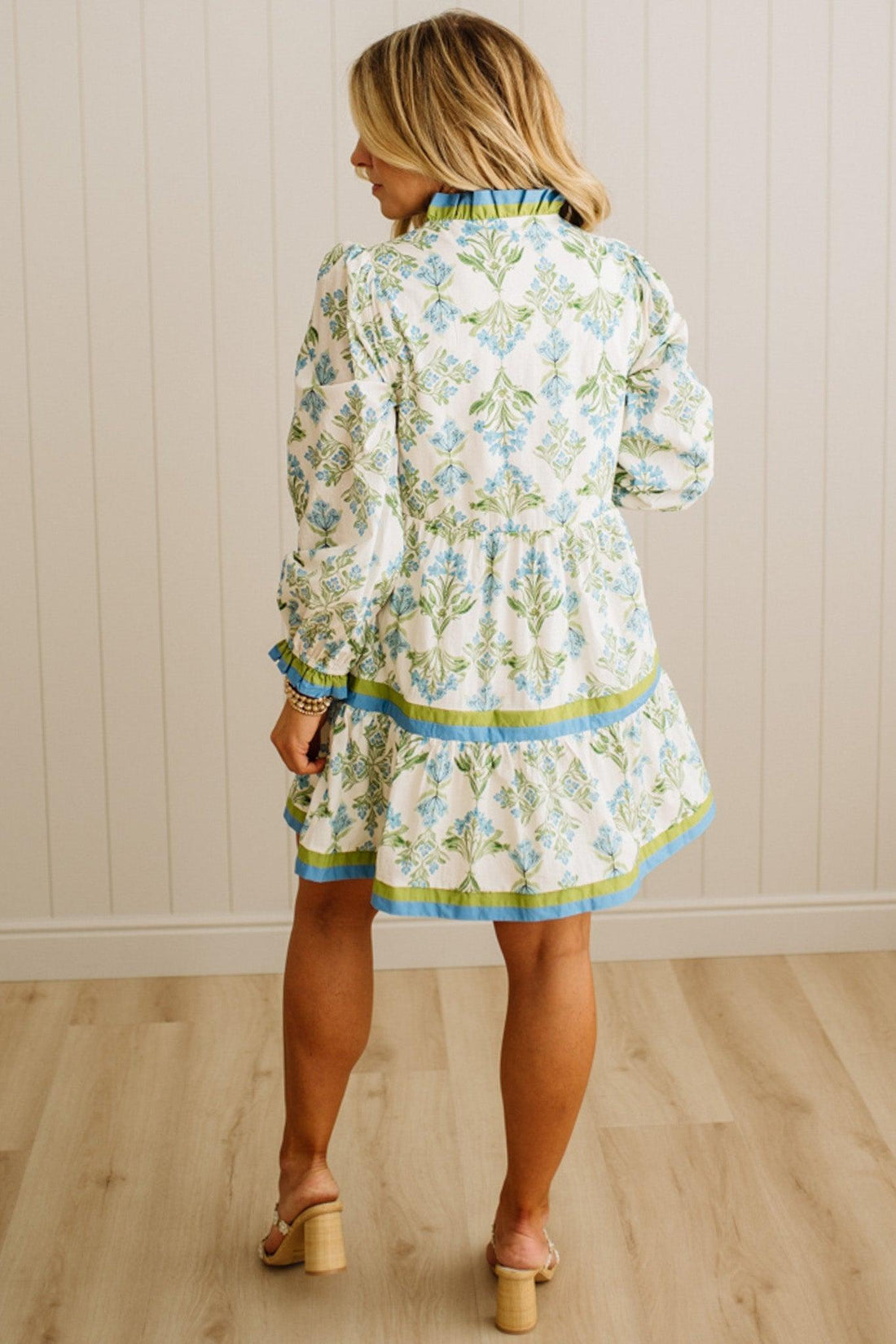 Mills Ruffle Trim Mini Dress