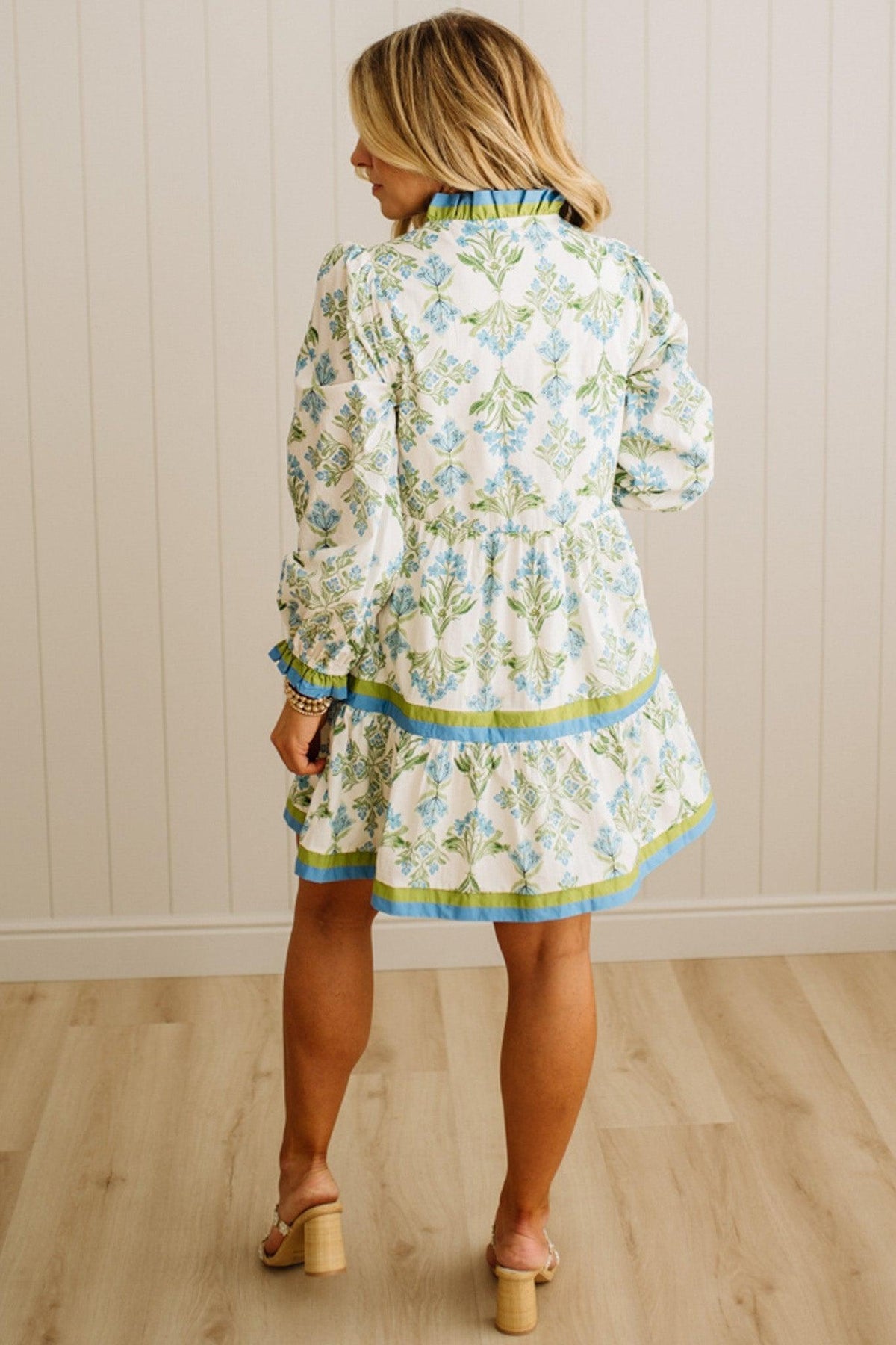 Mills Ruffle Trim Mini Dress