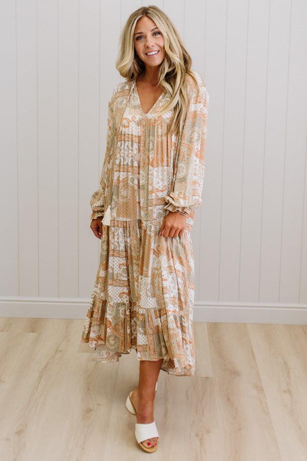 Milly Mosaic Print Maxi Dress