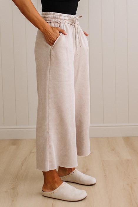 Mineral Wash Wide Leg Sweats