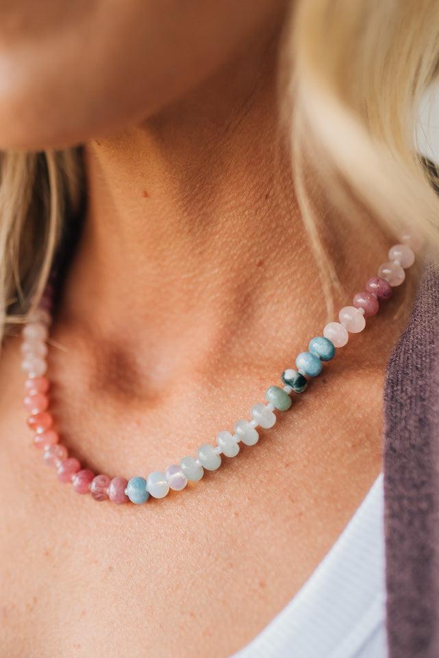Moonlight Acrylic Beaded Necklace