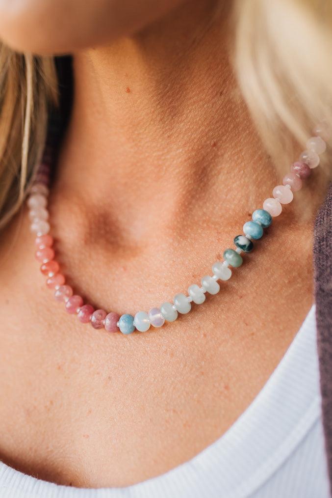 Moonlight Acrylic Beaded Necklace