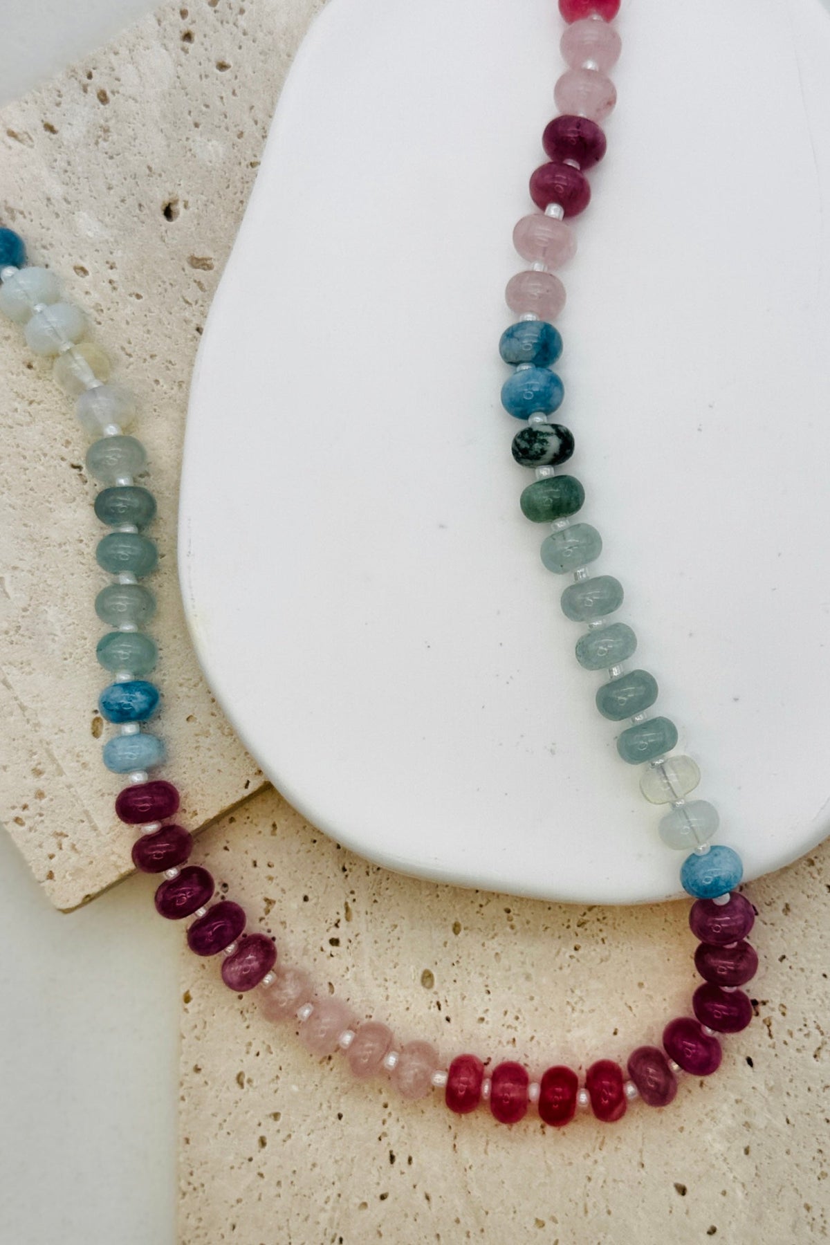 Moonlight Acrylic Beaded Necklace