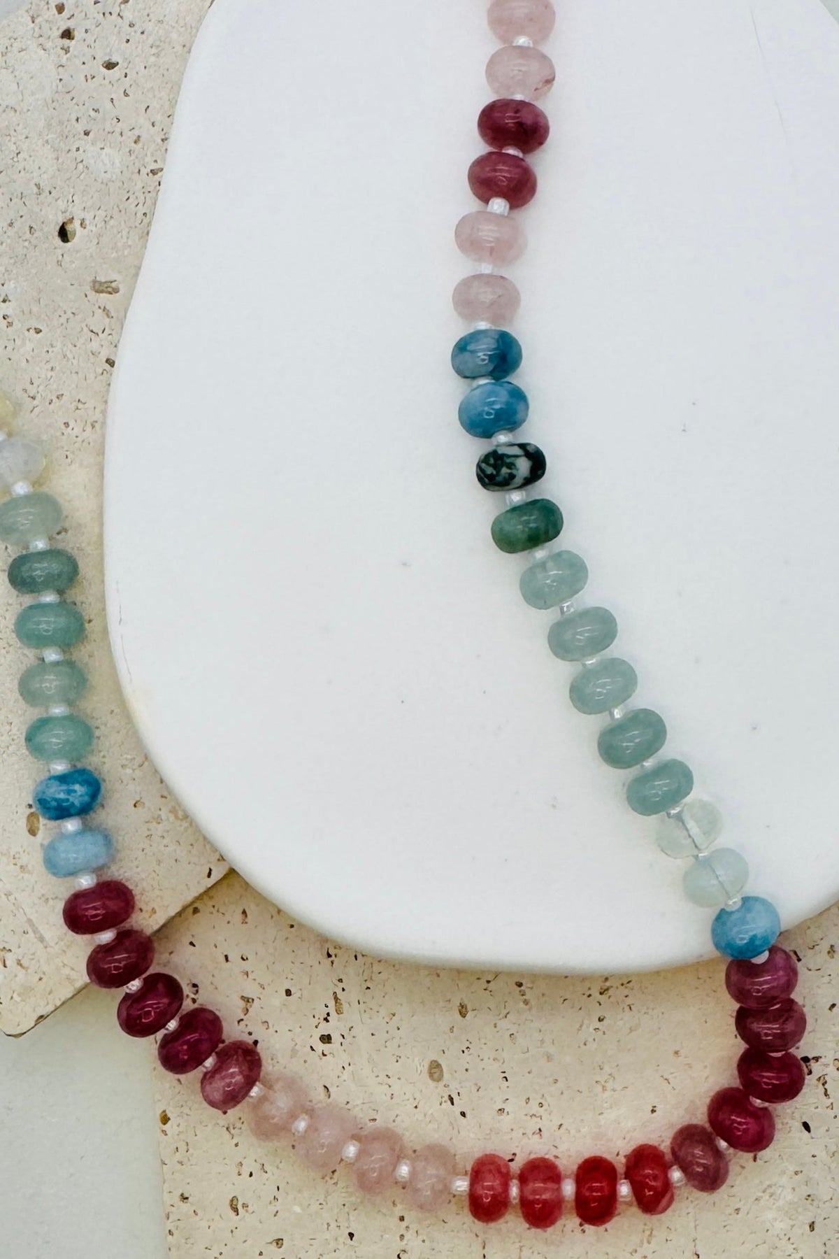 Moonlight Acrylic Beaded Necklace