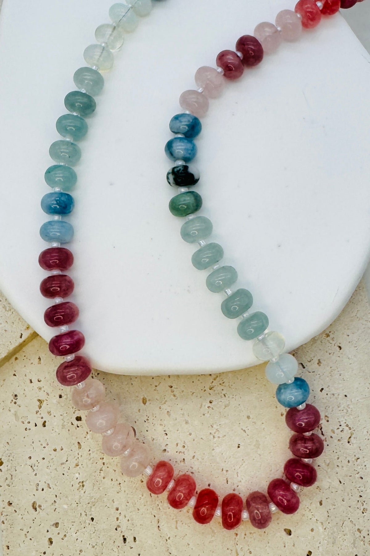Moonlight Acrylic Beaded Necklace
