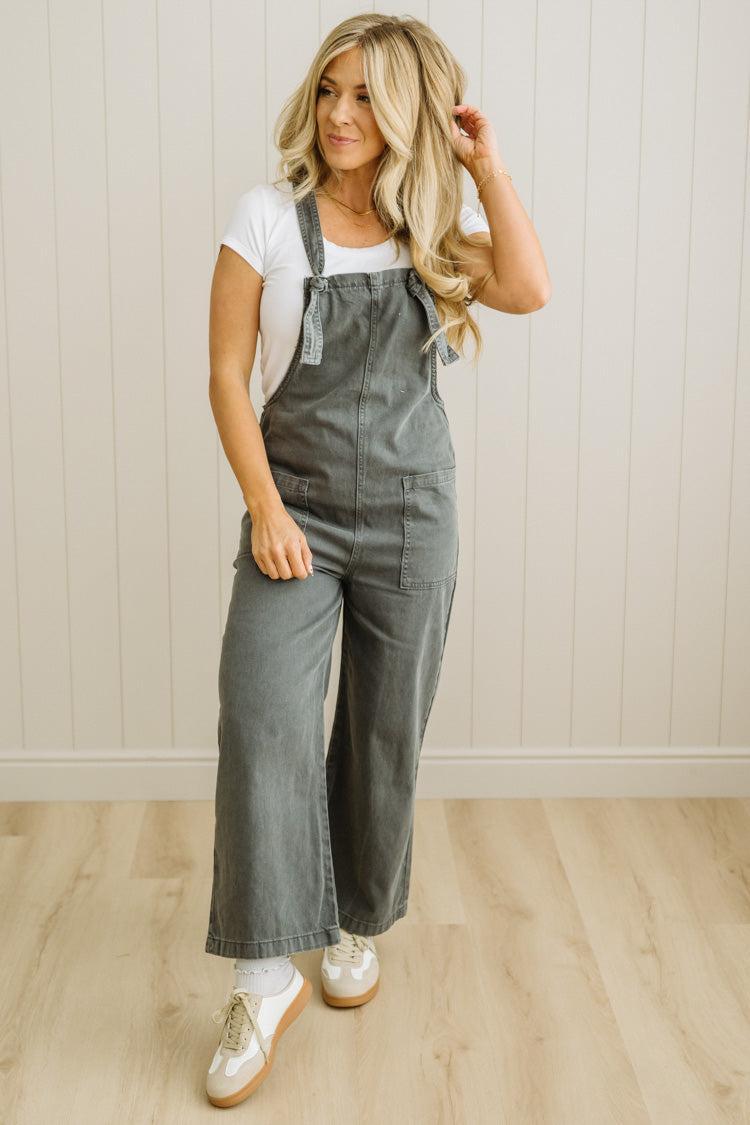 Niccola Knot Strap Overalls - ZENANA