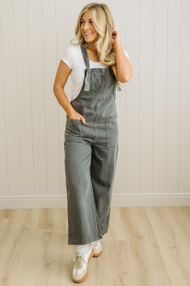 Niccola Knot Strap Overalls - ZENANA
