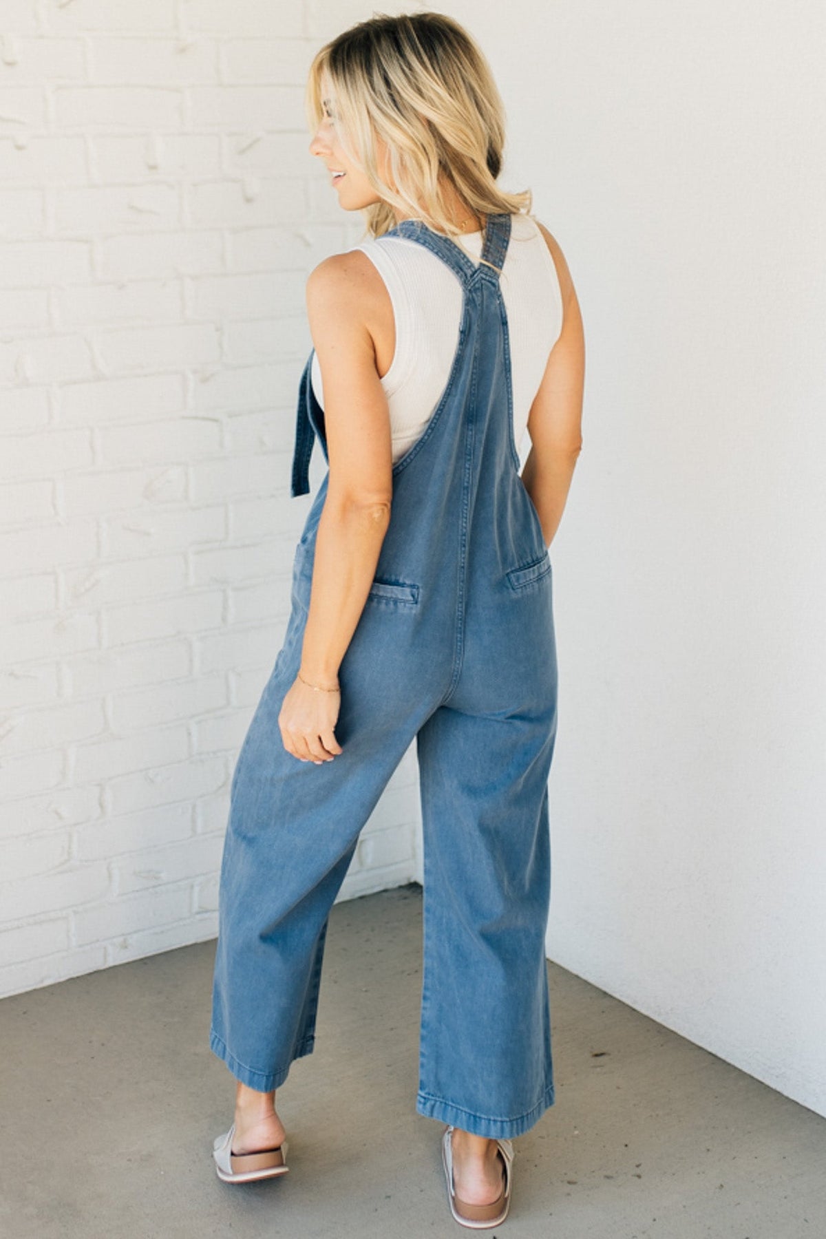 Niccola Knot Strap Overalls - ZENANA