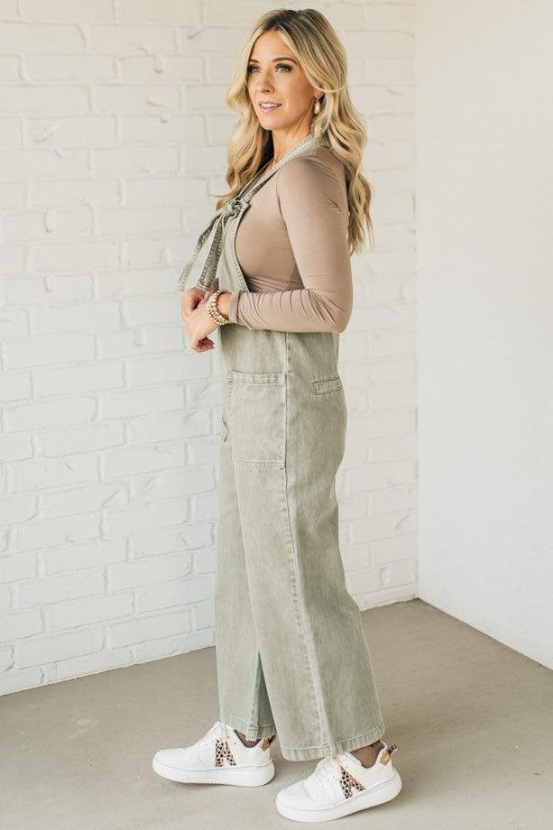 Niccola Knot Strap Overalls - ZENANA