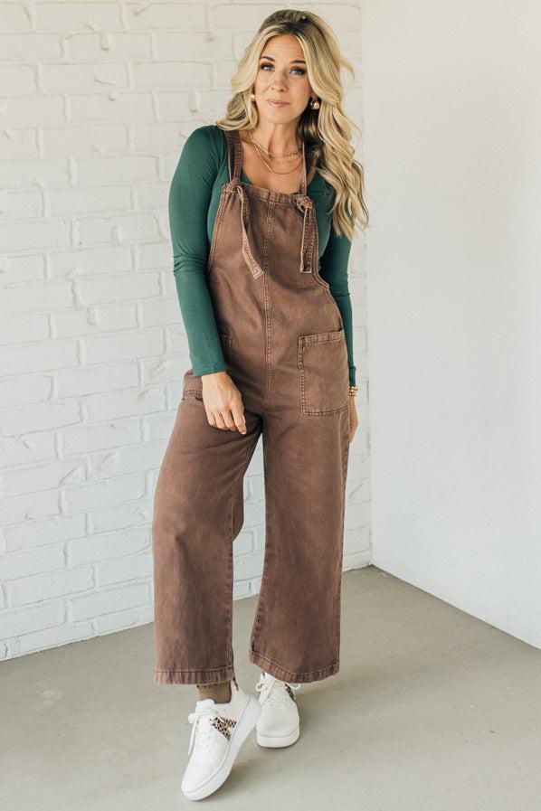 Niccola Knot Strap Overalls - ZENANA
